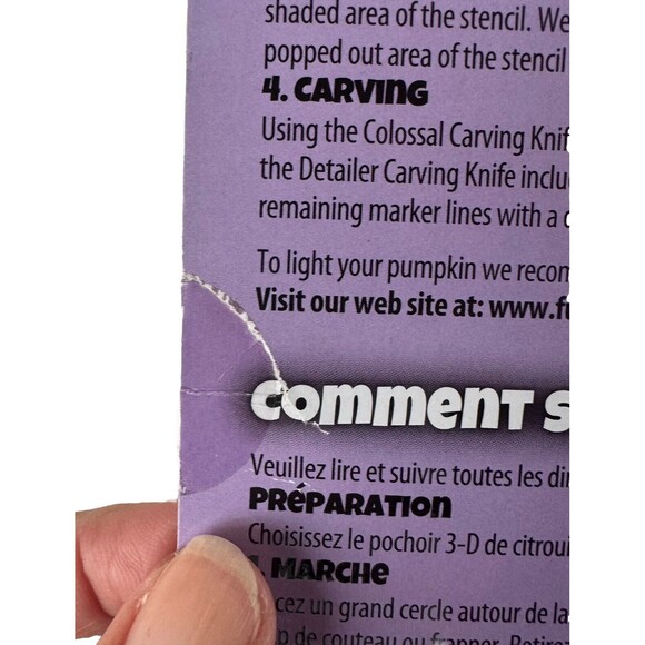 Pumpkin Pro Halloween Pumpkin Colossal Carving Kit 4 Tools 6 Stencils - Picture 6 of 6